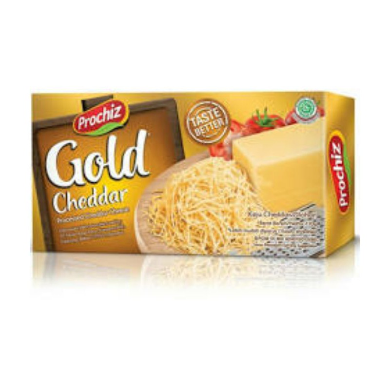 Jual Keju Prochiz Gold 170 Gram / Cheddar Cheese Blok Topping Roti ...