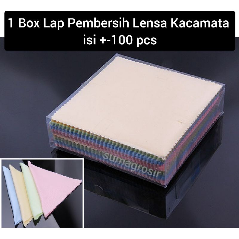 1 Box Lap Pembersih Lensa Kacamata isi +-100 pcs