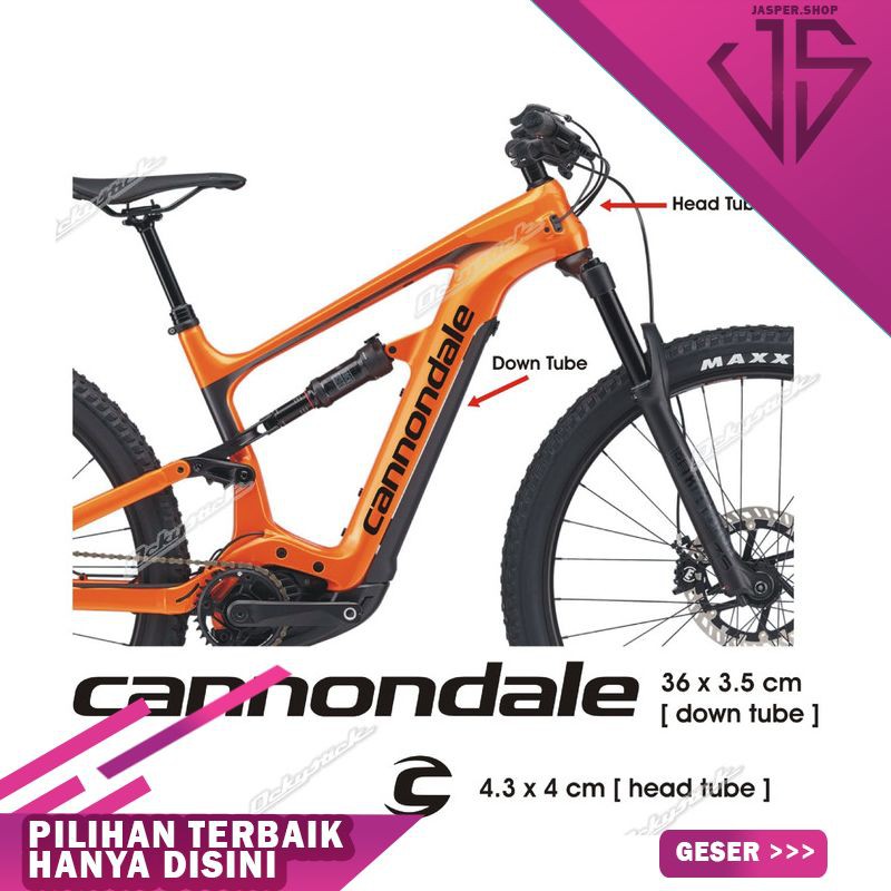 cutting sticker stiker sepeda CANNONDALE New