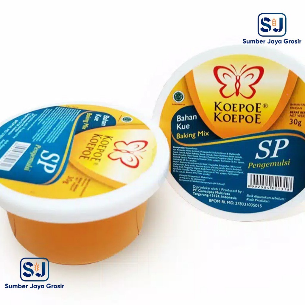 

SP KOEPOE 30 GR (EMULSIFIER/DEVELOPER) CAKE INGREDIENTS - BAKING MIX