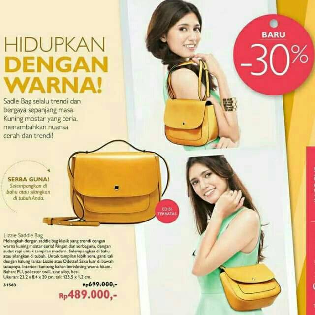 Tas selempang kuning by oriflame