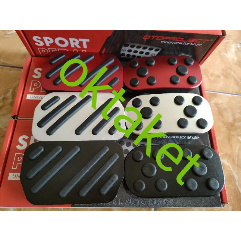 cover pedal gas matic Raize Rocky Avanza Xenia Veloz 2021 2022 sport hitam silver merah otoproject