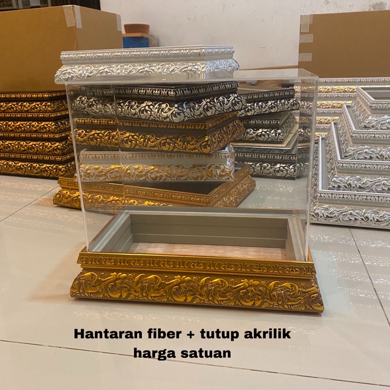 Kotak Hantaran Pernikahan 6 cm Hantaran Fiber 6 cm Plus Tutup Akrilik Harga Satuan