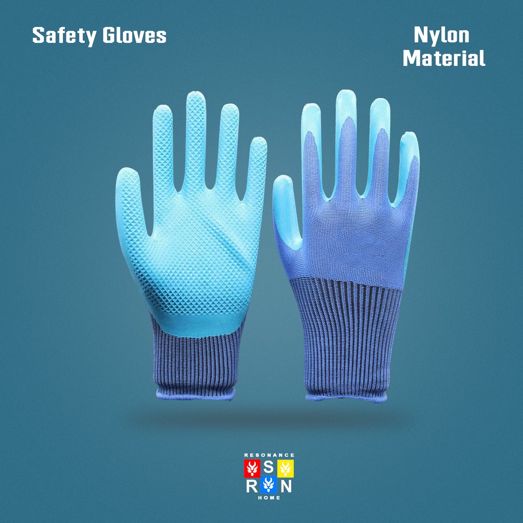 Sarung Tangan Karet Palm Fit Tebal Biru / Palm Fit Safety Gloves