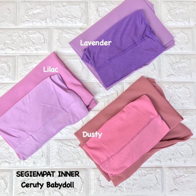 HIJAB SEGIEMPAT INNER MALAY CERUTY BABYDOLL / SQUARE INSTAN 2LAYER