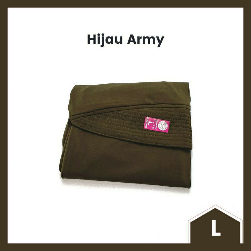 Grosir Jilbab Instan/Bergo Rasyiqul Original sz L-Army