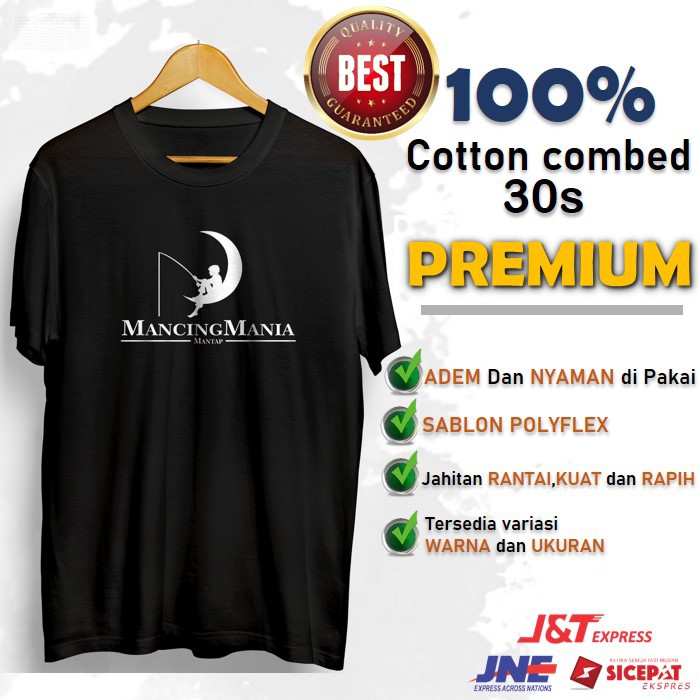 Kaos Tshirt Baju Pria Plesetan Mancing Mania Mantap Distro Cowok Original