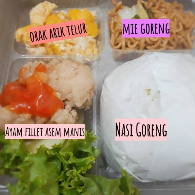 Nasi Goreng Komplit Nasi Box