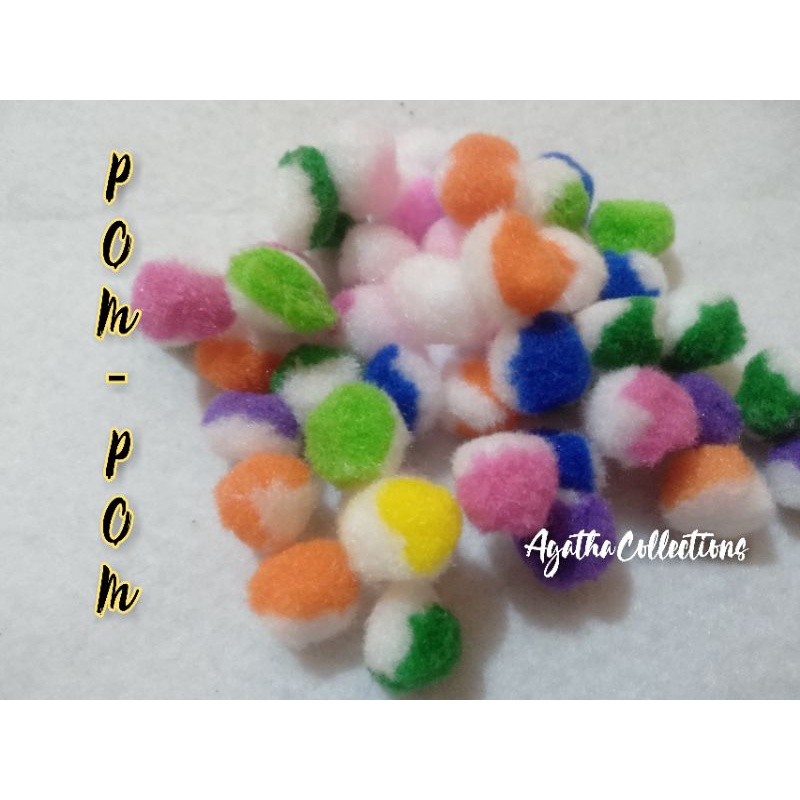 Pom pom variasi mix isi 100biji