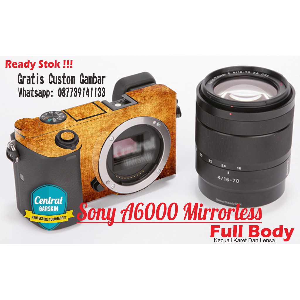 Garskin Kamera Sony A6000 - wood