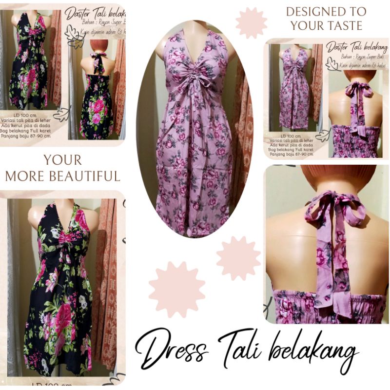 Dress tali belakang //Dress seksi mini //Dress Bali