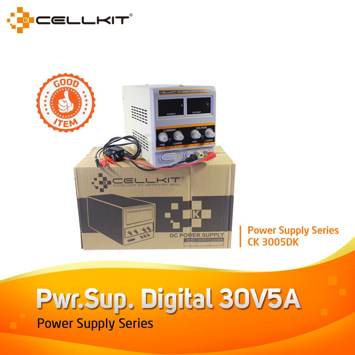 DC POWER SUPPLY 30V TRAFO + KABEL DIGITAL (CK 3005DK)