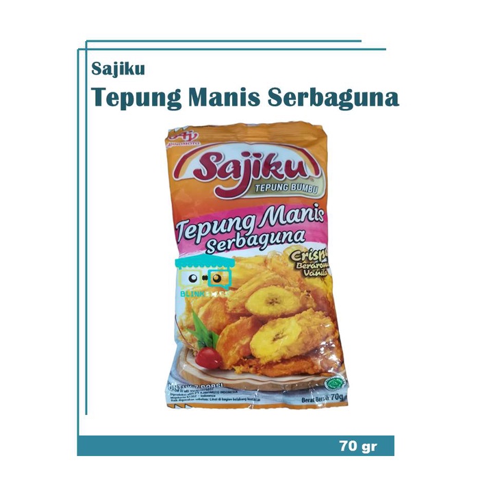 Sajiku Tepung Manis Crispy 70 gr Serbaguna Masak Instan Renyah