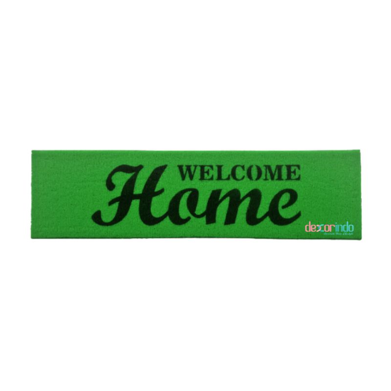 DEXORINDO - KESET WELCOME HOME PRINT - keset welcome | karpet-HIJAU MUDA