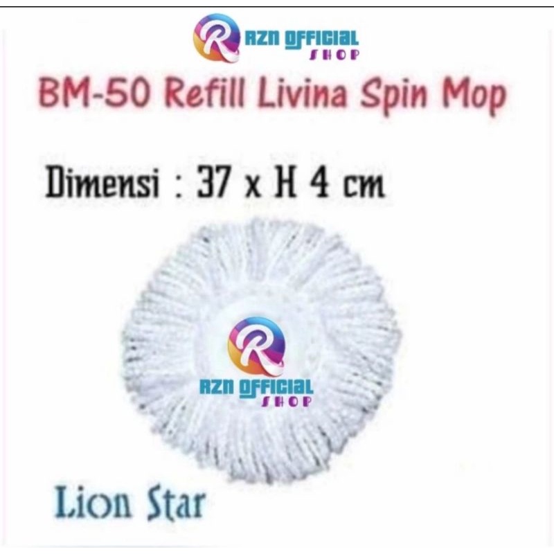 Refill pel spin mop lion star - lionstar livina BM 50