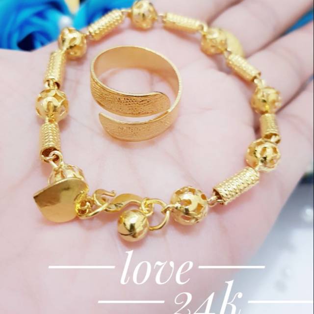 Gelang tangan plus cincin