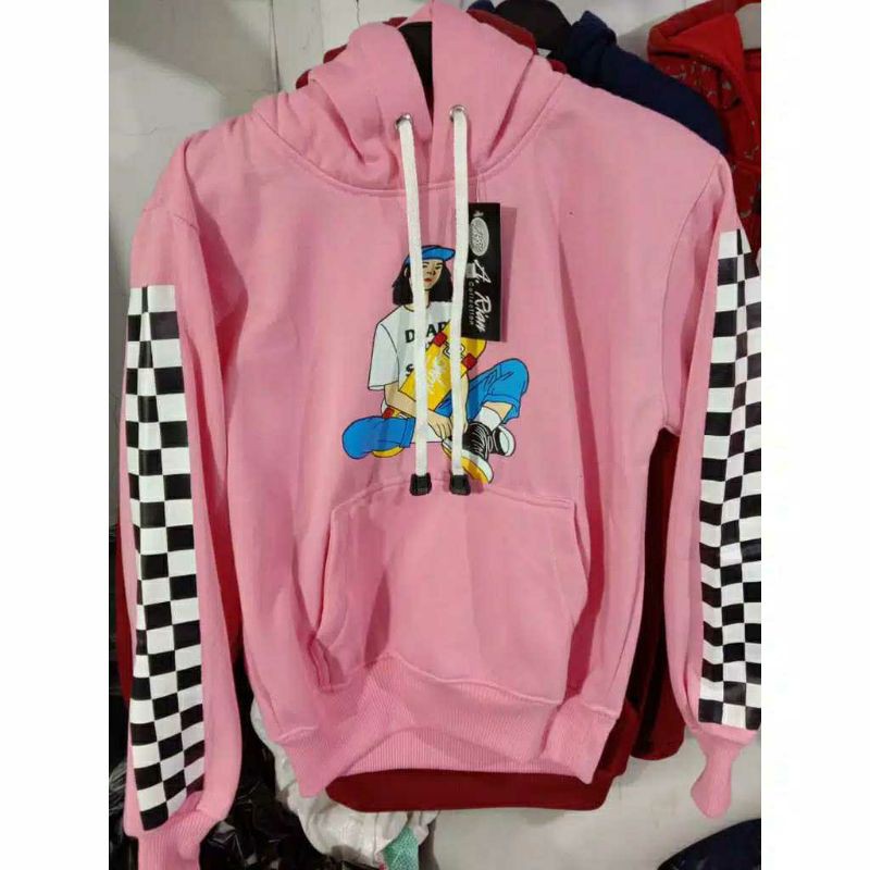 SWEATER HOODIE SKATE PROBLEM SURFING MARUN MODEL CATUR GROSIR MURAH