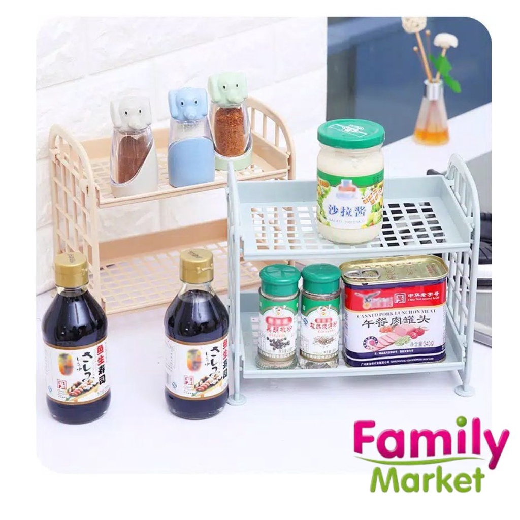 Rak Susun Plastik Mini Wastafel Multifungsi Rak Dapur 2 in 1 Sebaguna Termurah