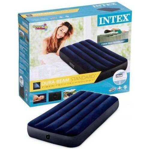 INTEX 64756 Kasur Angin Durabeam Blue Single 76 cm x 191 cm x 25 cm (MBS)