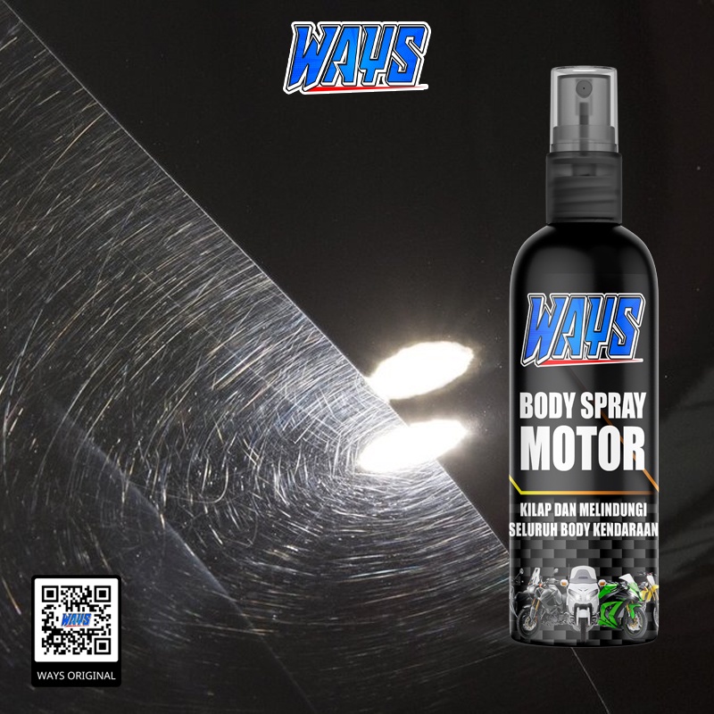 WAYS Body Spray Motor Pengkilap Body Dashboard Semi Coating Super Glossy - 100ml