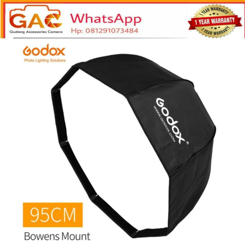 paket lampu studio GODOX SL-60W + Softbox Octagonal SB-BW95cm