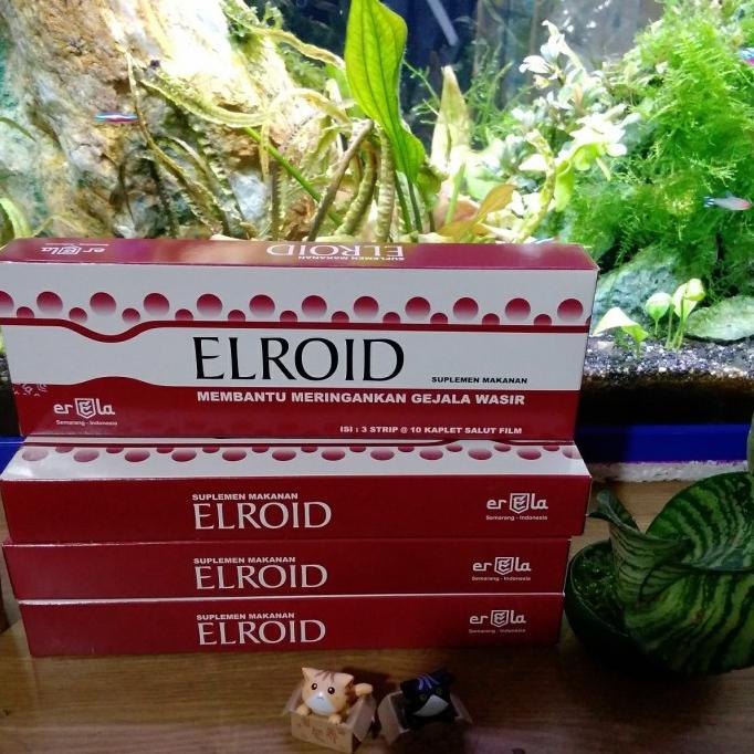 obat herbal wasir Elroid 30 kaplet manjur
