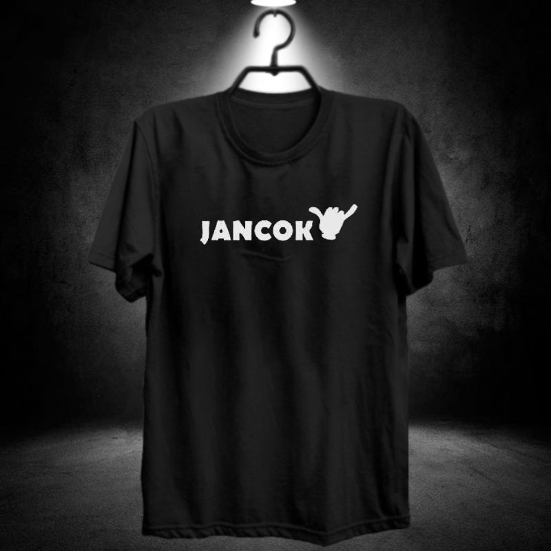 Kaos jancok / emoticon tangan / jancuk / pakaian pria / baju distro sablon lucu keren kekinian