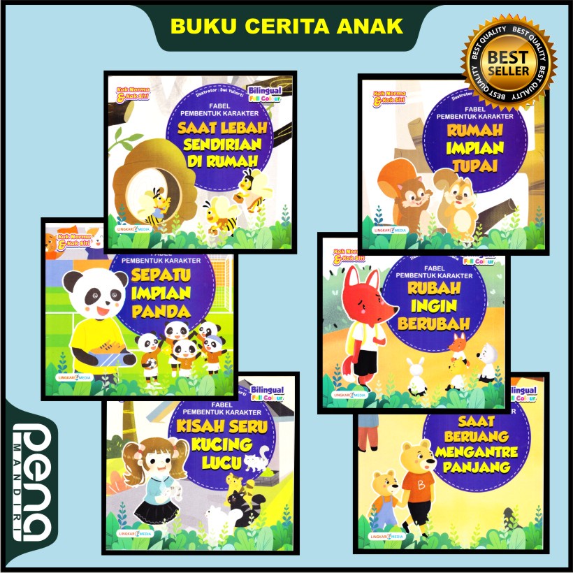 Buku Cerita Anak Fabel Pembentuk Karakter Lingkar Media Murah