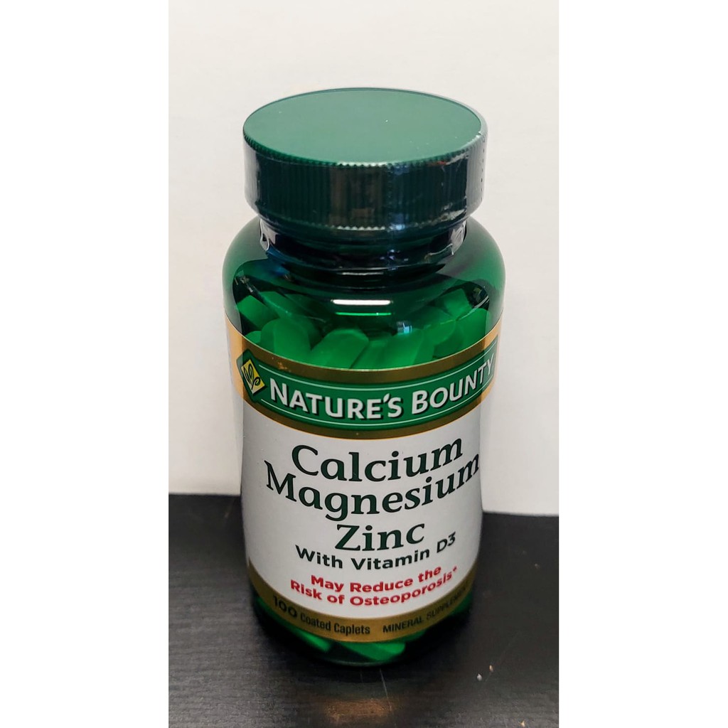 Jual Natures Bounty Calcium Magnesium Zinc With Vitamin D3 100