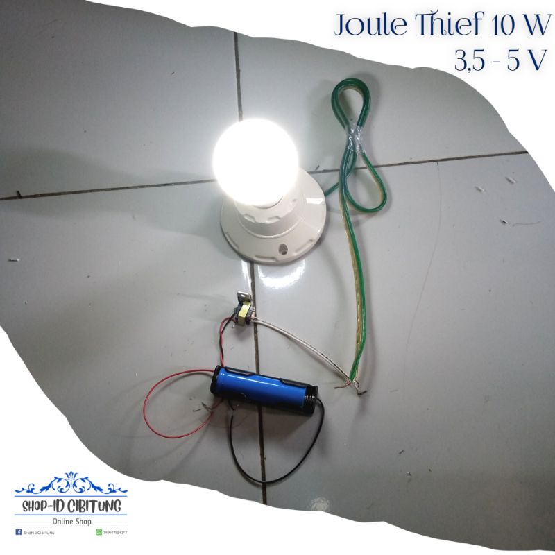 [COD] Kit Joule Thief Mini Inverter 3,5 - 5 v Dc to 220 v Ac 10 watt