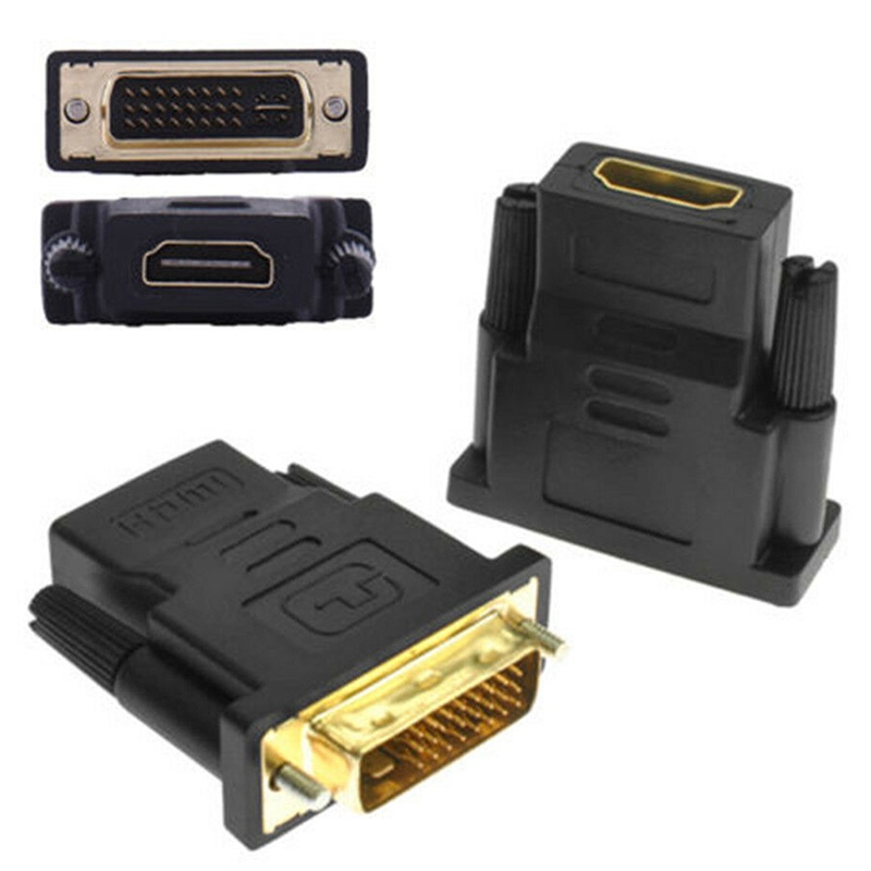 (dreamdreaming.id) Adapter Konektor HDMI Female Ke VGA 24 + 1Pin DVI Male