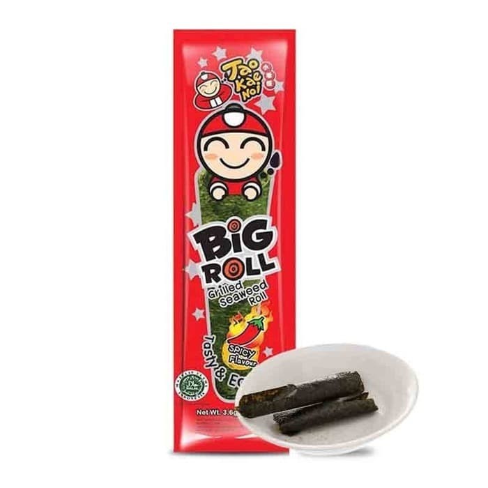 

Taokaenoi Big Roll Grilled Seaweed Spicy Flavour 3.6gr