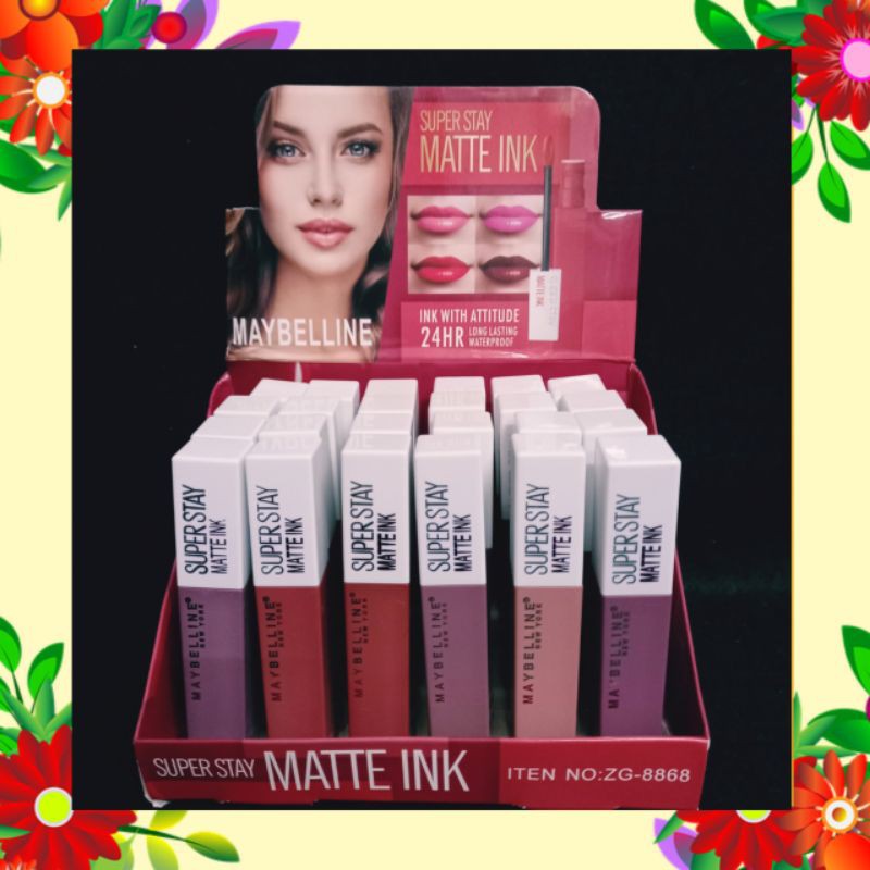 PROMO PER12PCS!!!LIP GLOSS SUPER STAY MATTE INK MAYBELLINE