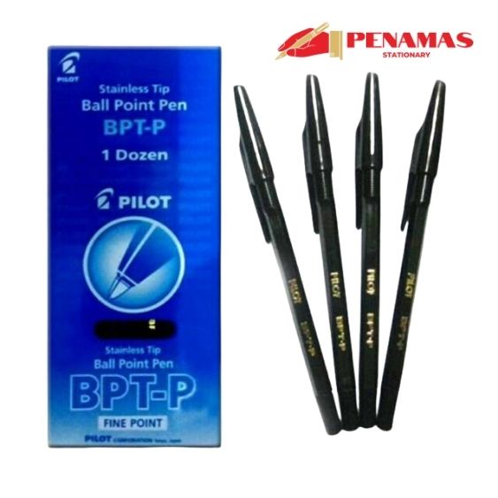 

[PENAMAS] BALLPOINT / PENA / PULPEN PILOT BPT-P HITAM / 1PAK (12PCS)