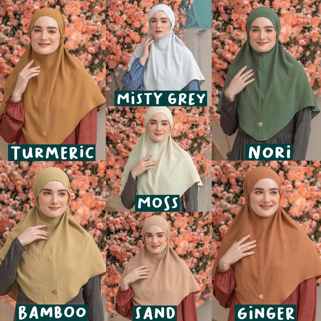 ALUNA BERGO GINGER NORI SAND TURMERIC MISTY GREY BAMBOO MOSS HEAVEN LIGHTS HL READY STOCK FREEBOOK K