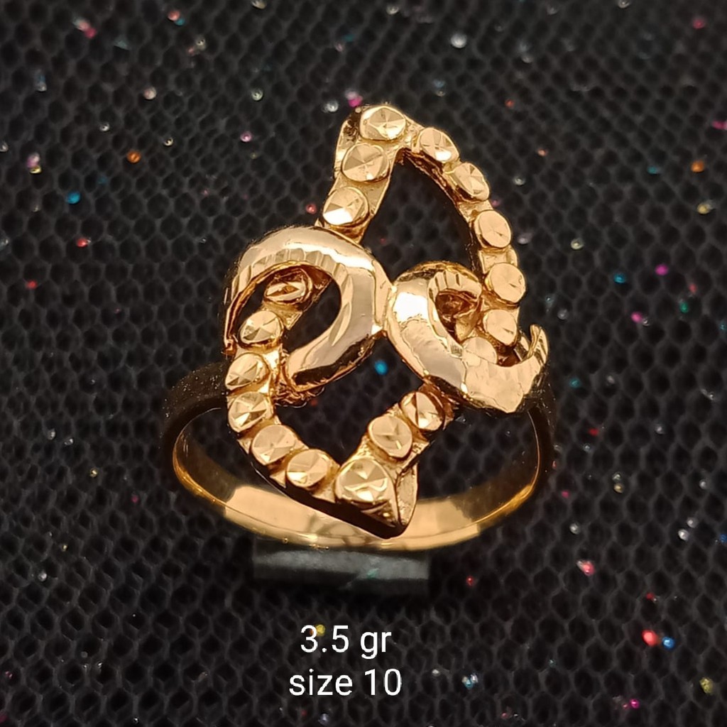 NEW Cincin Emas 17K - 3.5 gr Kadar 750 - 1520