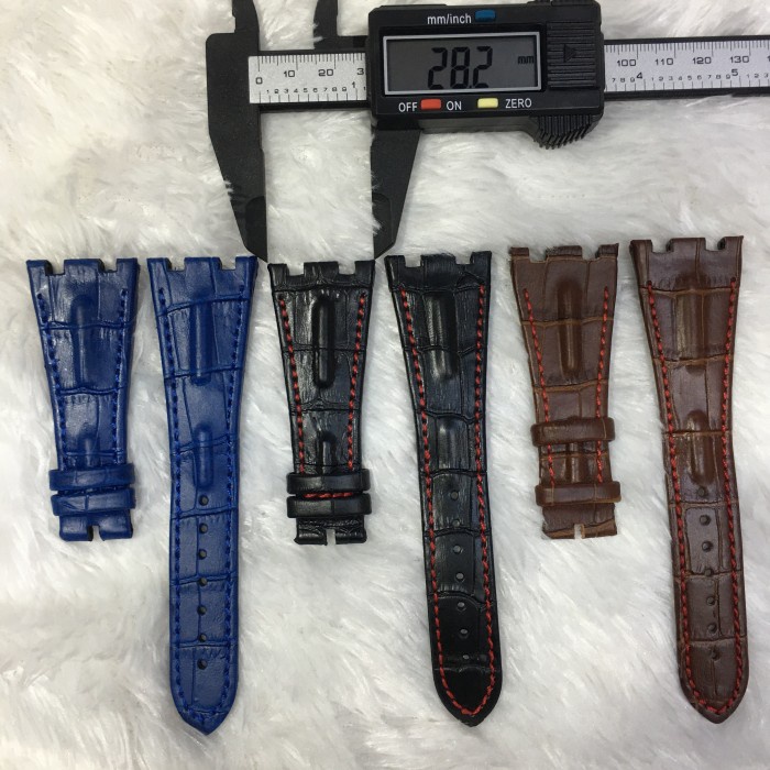 STRAP-TALI JAM TANGAN AP-AUDEMARS PIGUET KULIT - Hitam