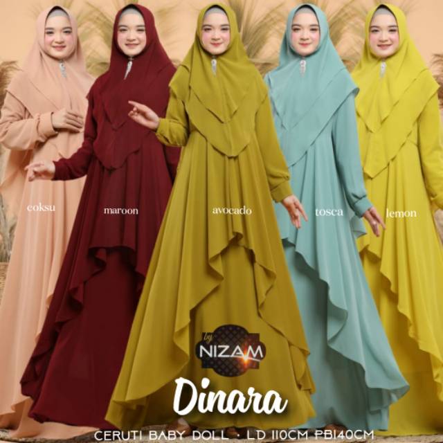 Set syari wanita//Dinara syari ori Nizam