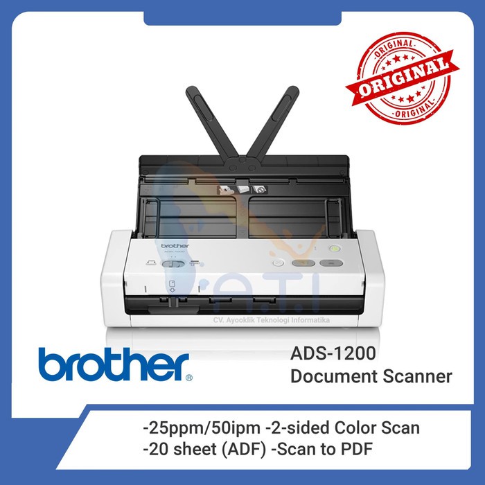 Jual BROTHER Scanner ADS1200 Scanner Brother ADS 1200 Compact Document