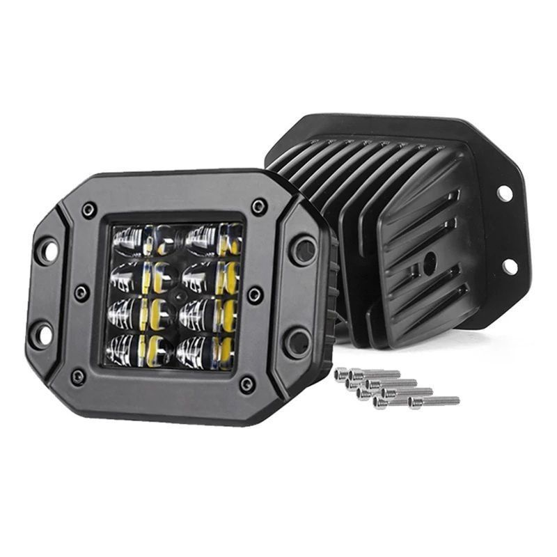 Lampu Foglamp Lampu Sorot Bemper Lampu tembak KLX CRF Yzr Lampu Tembak Led 8Lensa 6mata 12mata Led L
