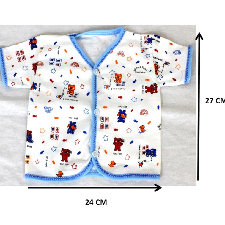 Baju Bayi Atasan Bayi  Kutung Pendek Panjang Hinhin BELI 5 DAPAT GIFT-1