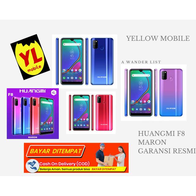 HP ANDROID F8 MARON RAM 3GB GARANSI RESMI