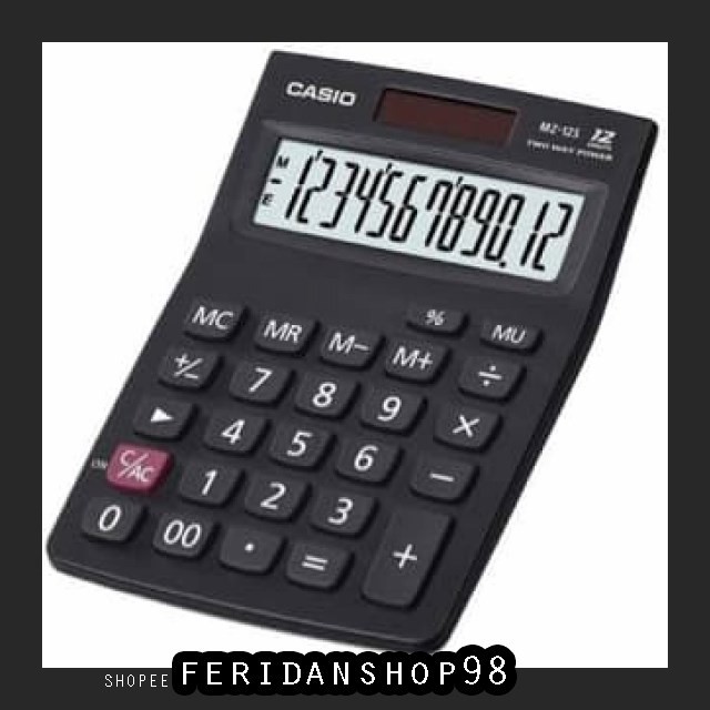 

BT90 CASIO CALCULATOR MZ-12S BEST - KALKULATOR MEJA OFFICE DESKTOP MZ 12S - HITAM BY FERIDANSHOP98