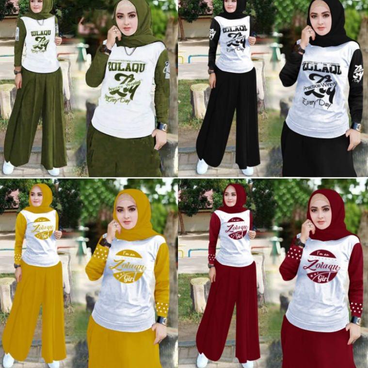 "SLG. 805761" SET  KULOT ZOLAQU //SETELAN KULOT ZOLAQU WANITA MUSLIMAH (ORIGINAL)