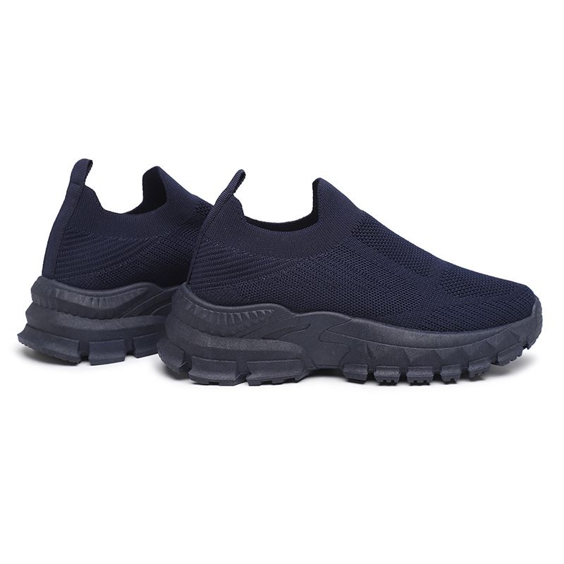 [GROSIR][COD] SEVEN_DAY SEPATU RAJUT SLIP ON WANITA OLAHRAGA TANPA TALI SPORT SHOES NAVY FZ-189