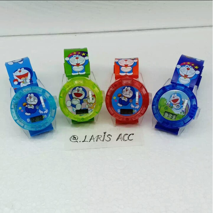 Jam Anak Jam Tangan Anak Doraemon Jam Lampu Dan Musik Trendy