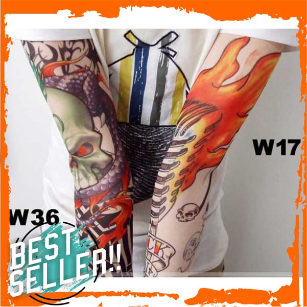Sleeve Tato Palsu Temporary (Mix Motif)