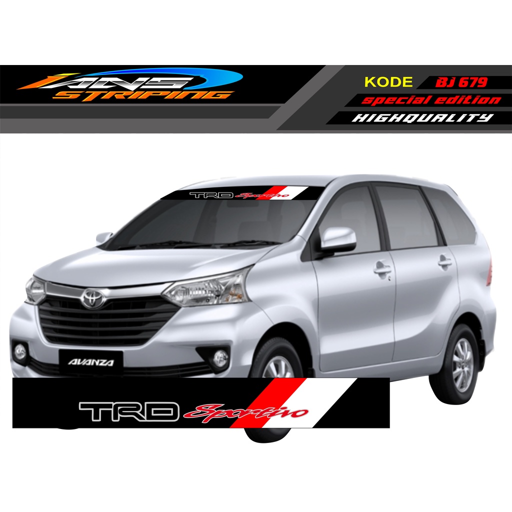 DECAL STIKER KACA DEPAN MOBIL KIJANG/ STICKER KACA DEPAN AVANZA/ DECAL BRIO/ DECAL KACA DEPAN L300