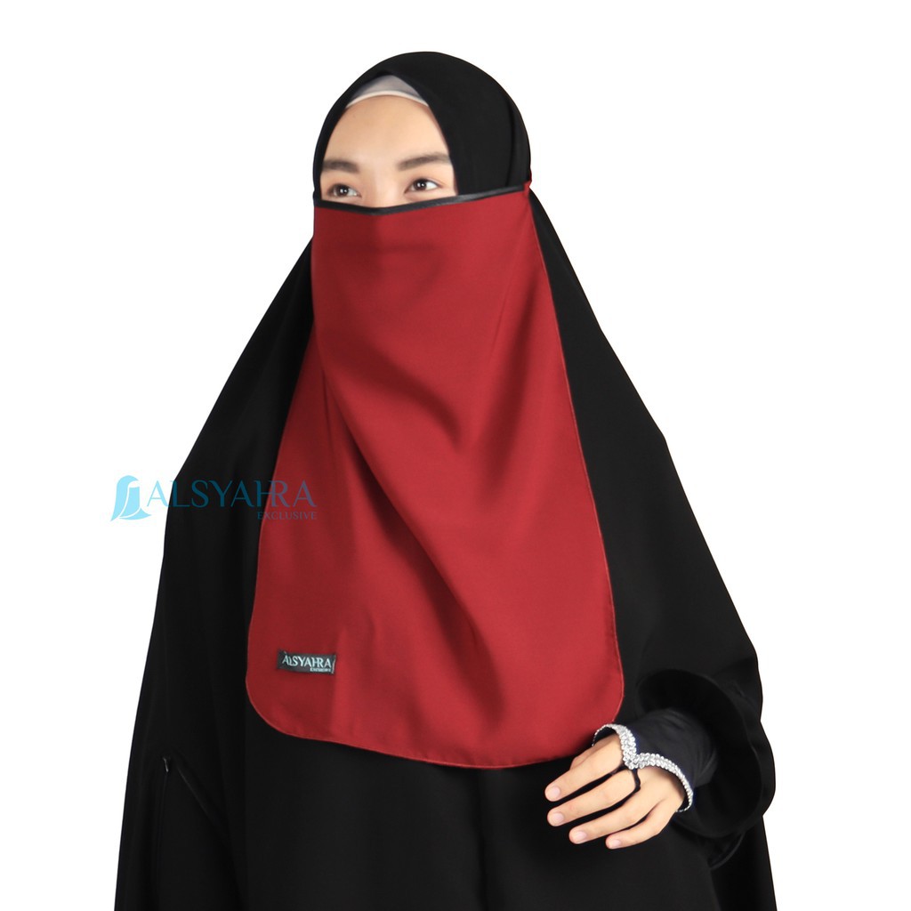COD fashion muslim hijab syari/ Cadar Tali Nose Bias Tape Wolfis Alsyahra Exclusive