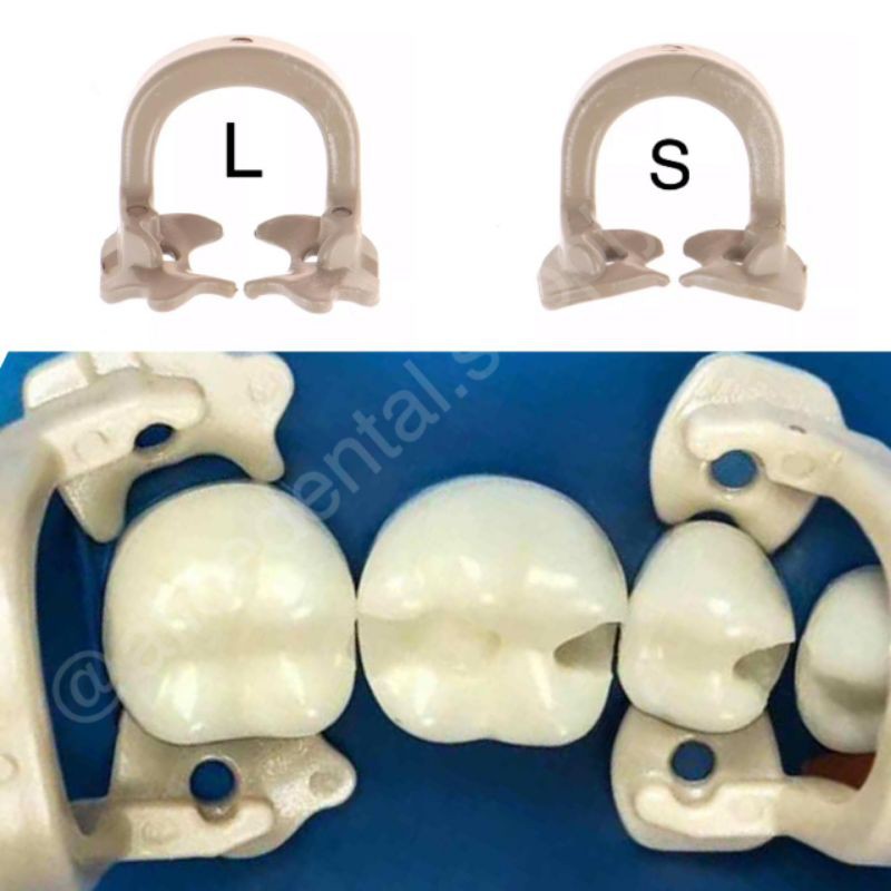 Dental soft clamp rubber dam softclamp rubberdam resin clamps